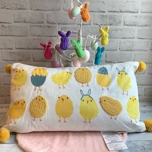 Isaac Mizrahi Chick Motif Lumbar Pillow With …